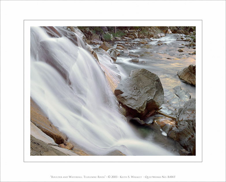 Boulder and Waterfall, Tuolumne River, 2003
