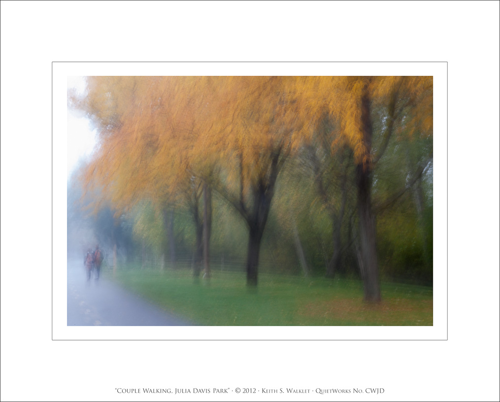 Couple Walkling, Julia Davis Park, 2012